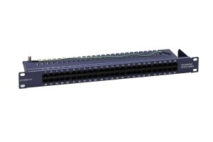 Panel 19  telefoniczny/ISDN 50XRJ45 (1U) niebieski