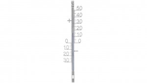 Termometr okienny zewnętrzny -30-50 C metalowy 12.5011