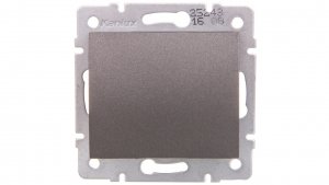 LOGI Łącznik jednobiegunowy śrubowy 10AX 250V grafit 021000141 25243