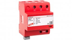 Ogranicznik przepięć Typ T1+T2 3P 12,5/37,5kA 1,5kV DEHNshield TNC 255 FM 941305