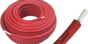 Rura ONNLINE PERT/AL/PERT 16mm x 2.0mm w otulinie/izolacji termicznej 9mm CZERWONA RA16-PERT-ON-OTUL-R /100m/