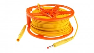 Przewód pomiarowy 50m na szpuli /wtyki bananowe/ WAPRZ050YEBBSZ