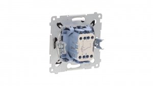Simon 54 Łącznik schodowy z podświetleniem, szybkozłącza, antracyt DW6L.01/48