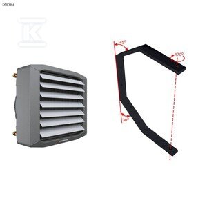 Nagrzewnica wodna LEO L3 w zestawie z konsolą montażową LEO L DMO984