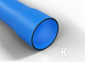 Rura gładkościenna w odcinkach, z kielichem, średnica 160mm QRG 160/8,0mm EKO niebieska /6m/