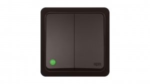 BERG Łącznik świecznikowy n/t 10AX IP20 brązowy 3711-05