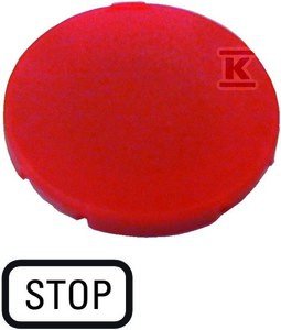 Wkładka przycisku, płaska czerwona, z op M22-XD-R-GB0 218194