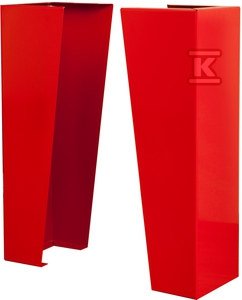 Podstawa 700x250mm (wys. x gł.) do szafy wys.750mm ocynk-fasada, kolor czerwony RAL3000, do HW zawieszanego 33 UNI, 33 z miejscem na gaśnicę obok zwijadła, 2szt./hydrant