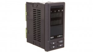 Regulator temperatury RE81 do czujnika PT100 -50-100C wyj. gł. przekaźnikowe wyj. alarmowe 2 230VAC 50/60Hz RE81 01100M0