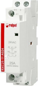 Stycznik instalacyjny 1NO + 1NC, 25A, 24 VAC RXC25-11-A024