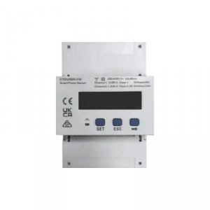 Licznik energii DTSU666-HW/YDS60-80, 3-fazowy, 3p4w; wyświetlacz LCD; pomiar bezpośredni do 80A lub półpośredni z przekładnikami o prądzie wtórnym 5A lub 1A (brak w zestawie); komunikacja RS485; montaż na szynie TH, głębokość rozdzielnicy |}80mm