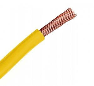 Przewód instalacyjny H05V-K (LgY) 1,5 żółty /100m/