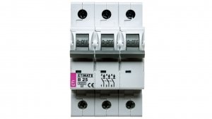 Wyłącznik nadprądowy 3P B 25A 6kA AC ETIMAT 6 002115518