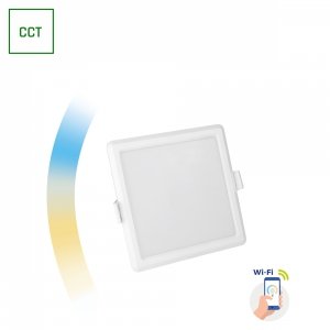 ALGINE DOWNLIGHT 6W 230V 120st IP20 IK06 112x112x 35mm BIAŁY kwadrat CCT+DIM Wi-Fi SPECTRUM SMART