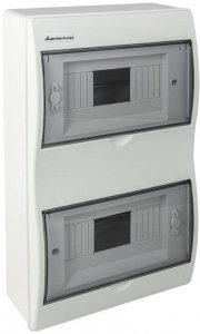 Rozdzielnica n/t RN-16 Fala (N+PE) IP40 403x238x95mm, biała | 7.4 Elektro-Plast Opatówek