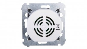 Simon 54 Czujnik ruchu z przekaźnikiem i zabezpieczeniem srebrny mat DCR11P.01/43