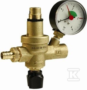 Zawór do automatycznego napełniania instalacji FAM z manometrem 42406
