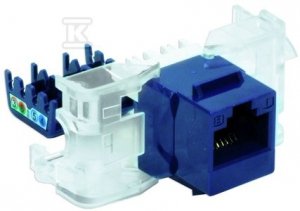 GNIAZDO UTP RJ45 KAT.5E  NIEBIES..BEZNAR