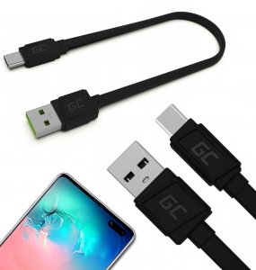 KABEL USB-A -|} USB-C Green Cell Matte 25cm ULTRA CHARGE QUICK CHARGE 3.0 KABGC03