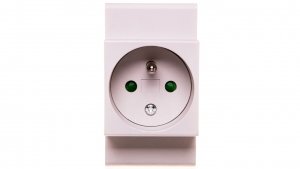 Gniazdo modułowe serwisowe 2P+Z 16A 250V na szynę DIN KMFS-16A 19490