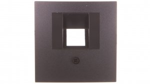 Berker/B.1/B.3/B.7 Glas Płytka czołowa pojedyncza do gniazda przyłączeniowego UAE antracyt 14071606
