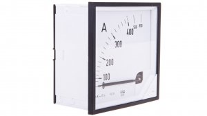 Amperomierz analogowy tablicowy 400/800A do przekładnika 400/5A 96x96mm IP50 C3 K=90 st. EA19N F42100000000