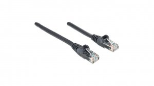 Patchcord Cat5E UTP 3,0M Czarny 100 Miedź 320764