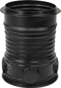 Nadbudowa teleskopowa DN 600 470-950 mm z wypłaszczeniami, kolor czarny 202058