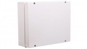Puszka natynkowa gładka z pokrywą seria 410 IP56 380x300x120 szara EC410C9