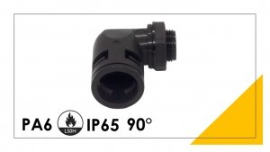 Dławik do peszla 90 ANA-QUICK M25x1,5-NW23 - BLACK 968.325.2 /1szt./
