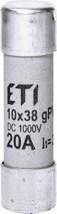 Wkładka cylindryczna PV topikowa CH10x38 gPV 20A/1000V DC 002625085 ETI