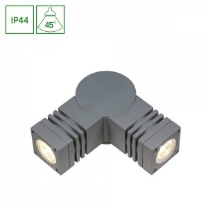 TORRE 230V 3,6W 2x1LED CREE 45st UP+SIDE IP44 CW NAŚCIENNE