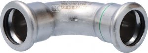 KOLANO 22MM-90ST INOX PRESS