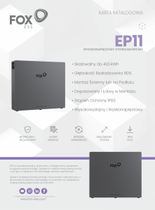 Magazyn energii FoxESS Storage Battery HV EP11