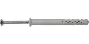 Złącze rozporowe metalowo-tworzywowe typ KFK, Kołek ramowy FI 12x180 z wkrętem z łbem sześciokątnym 8,0x185 mm, opk.5 szt.