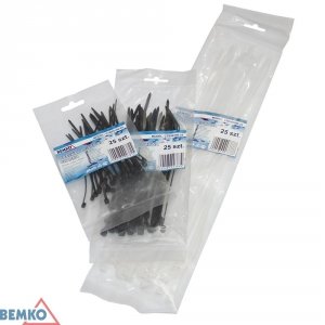 OPASKA ZACISKOWA 4.8*300 CZARNA 100 SZT