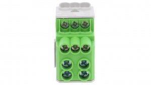 Blok rozdzielczy - dystrybucyjny Al/Cu SDB 100 (80010) SIMBLOCK zielony 81601005