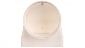 Kolano pionowe łącznikowe PS 122x60mm fi 100mm białe 430