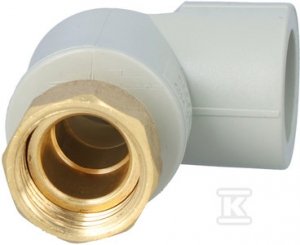 KOLANO 90ST Z PÓŁŚRUB. GW 20/1/2  MET
