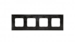 Simon 54 Nature Ramka poczwórna metal INOX KLASYCZNY DRN4/77