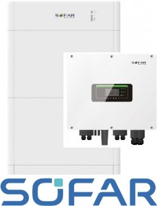 Zestaw: SOFAR Inwerter hybrydowy HYD8KTL-3PH , Magazyn energii Sofar 10kWh BTS E10-DS5
