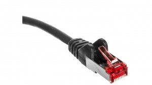 Kabel krosowy patchcord S/FTP (PiMF) kat.6 LSZH czarny 20m 68697