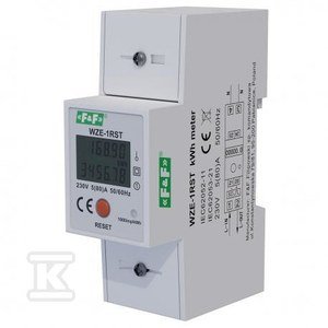 Jednofazowy licznik zużycia energii 45A z funkcją RESET WZE-1RST