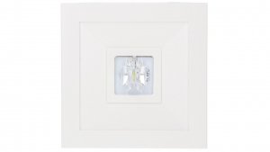Oprawa awaryjna LOVATO N LED 1W (opt. koryt.) 1h jednozadaniowa biała ECO LED LVNC/1W/E/1/SE