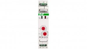 Przekaźnik czasowy 1P 10A 0,1sek-576h 12-264V AC/DC opóźnione załączenie PCR-513UNI
