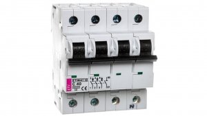 Wyłącznik nadprądowy 3P+N C 40A 10kA AC ETIMAT10 002136720