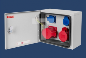 Rozdzielnica budowlana 16A/5P   32A/5P   2 X 2P Z 230V IP54 RB-2