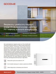 GoodWe ET G2 10 kW + Lynx D 5 kWh - zestaw falownik hybrydowy 3-fazowy + magazyn energii HV