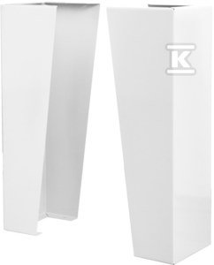 Podstawa 650x250mm (wys. x gł.) do szafy wys.800mm, kolor biały RAL9003, do HW zawieszanego 25 z miejscem na gaśnicę pod zwijadłem, 2szt./hydrant