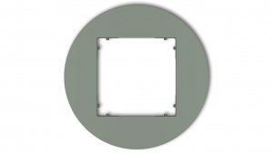 MINI Ramka uniwersalna pojedyncza okrągła z tworzywa szałwiowy 61MRTO-1